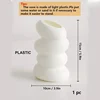 1PC Plastic Spiral White Vase Nordic Creative Flower Arrangement Container for Kitchen Living Bedroom Home Decoration Ornament 6