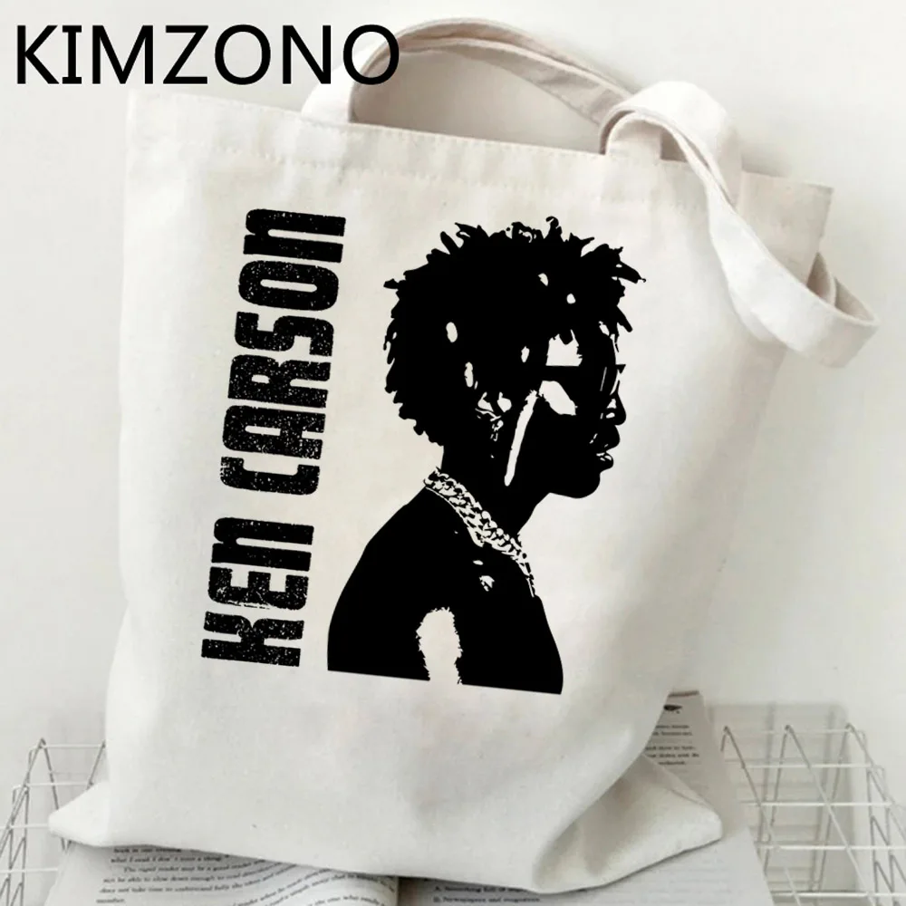 Ken Carson shopping bag tote recycle bag reusable canvas bolso