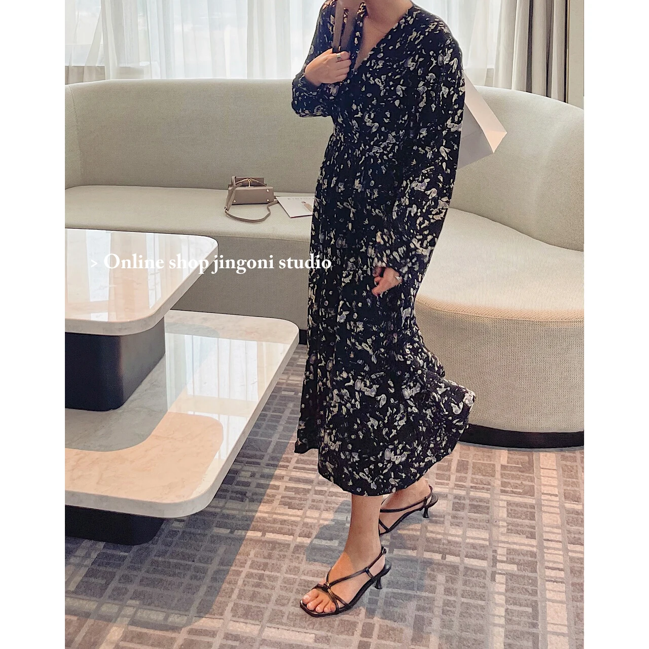 2022 Plaid Floral Long Dresses For Women Party Robe Y2k Clothes Za Oem