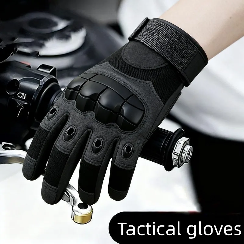 All-Season Touchscreen Tactical Motorcycle Riding Gloves for Outdoor Sports & Fitness