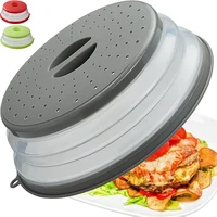 Protection contre les éclaboussures pour micro-ondes, assiette alimentaire pliable, couvercle anti-éclaboussures pour assiettes et bols, outils de cuisine, couvercle de cuisine 1