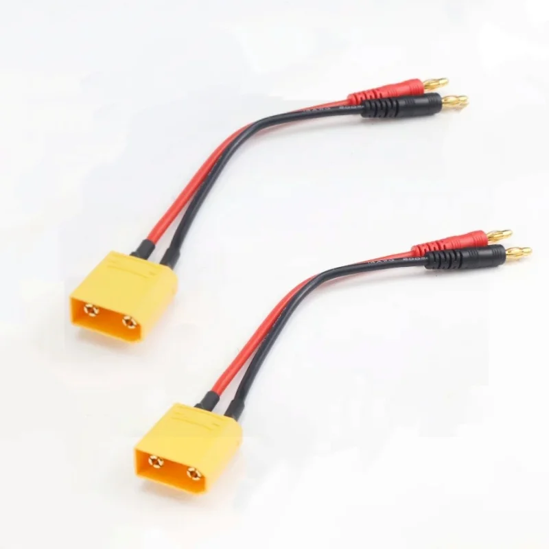 Cavo Adattatore XT60 Maschio A Spina Banana 4mm 22cm 12AWG Per Caricabatterie LiPo B6 E Modellismo RC
