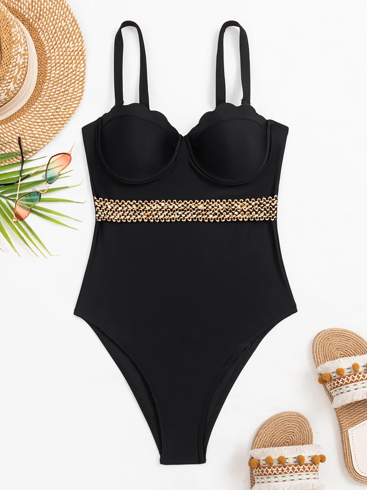 Solid Push Up Swimwear Women Sexy Strapped One Piece Swimsuit Beach Summer Monokini Backless Lady Bathing Suit one piece swimsuit women swimsuit