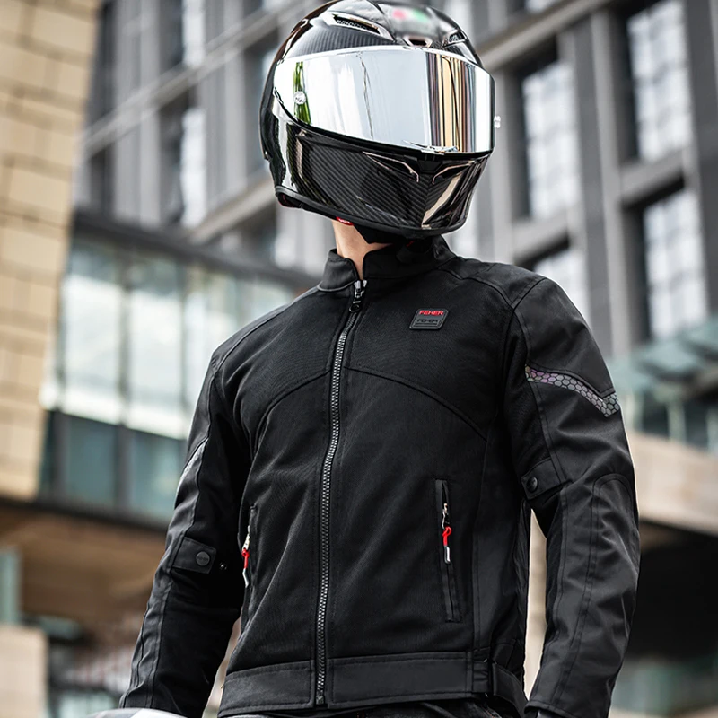 여름 오토바이 자켓 통기성 메쉬 오토바이 자켓 낙하 방지 및 내마모성 모토크로스 자켓 CE 보호 장비