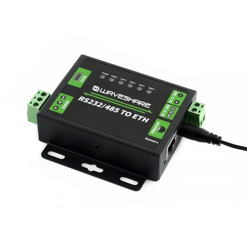 Conversor Industrial Rs232 Rs485 para Ethernet Portas Seriais Duplas Fácil de Usar Alta Velocidade Baixa Potência Alta Estabilidade Atualizável