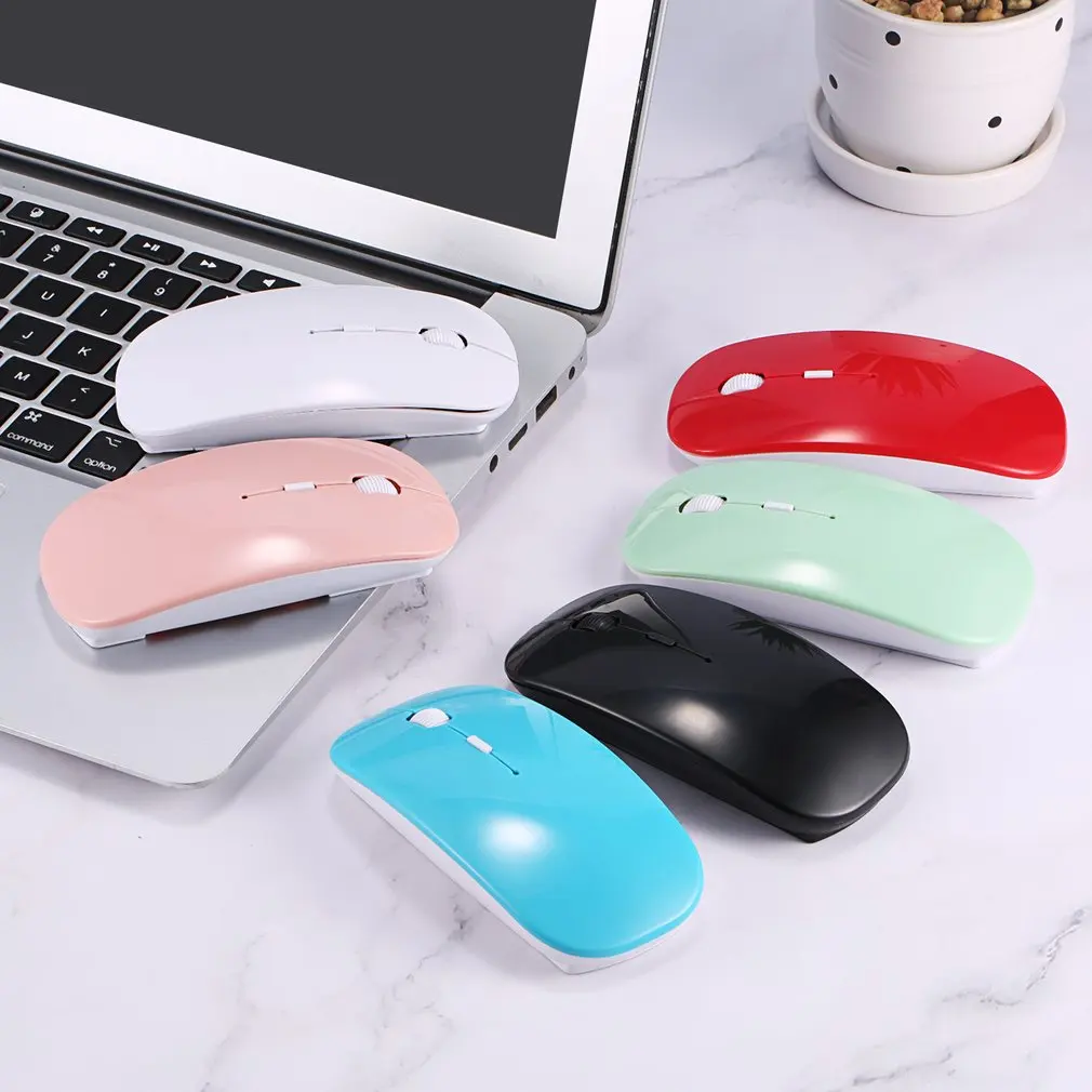 Wireless Bluetooth-compatible Mouse USB Silent Mice For Android Windows Tablet Laptop Notebook PC 2.4GHz 1600dpi