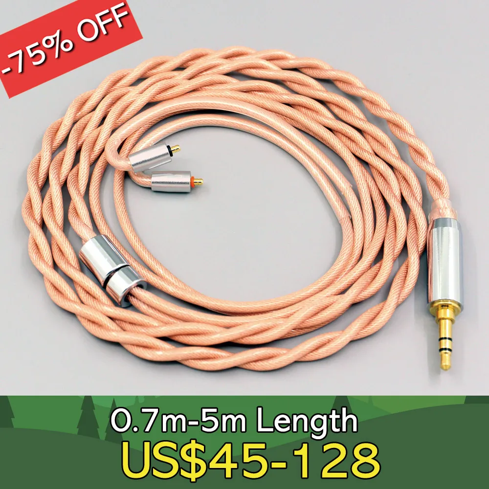 

Type6 756 core Shielding 7n Litz OCC Earphone Cable For UE Live UE6 Pro Lighting SUPERBAX IPX 2 core 2.8mm LN007991