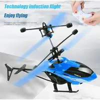 Novelty Kids Aircraft Toys Induction Hover Helicopter Toy High-Tech Hand-Controlled Drone Interactive Dual Wing Outdoor Gift 1