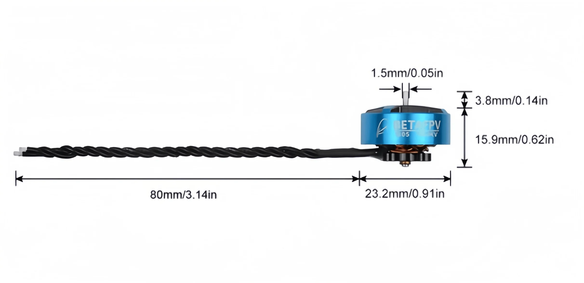 Moteur brushless BETAFPV 1805 1550KV/2550KV pour drone FPV 4-5 pouces