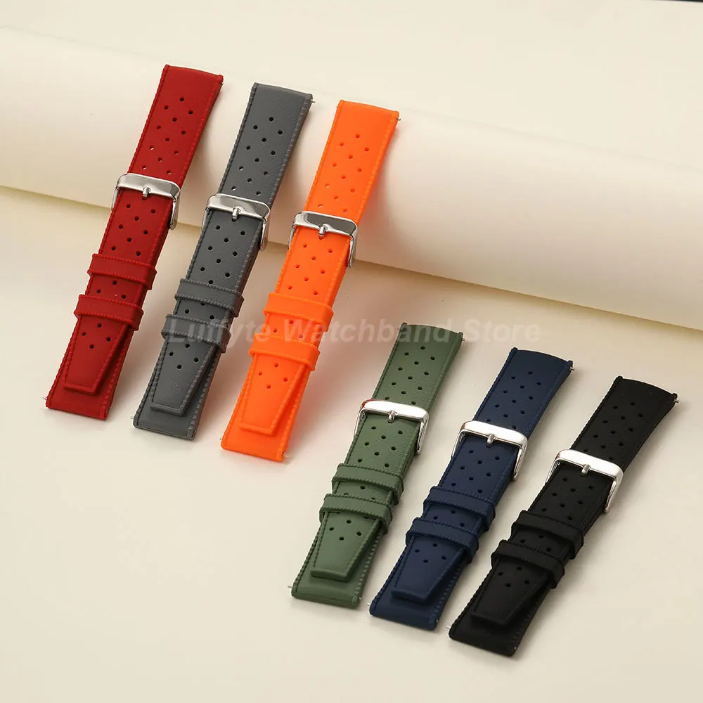 Soft Silicone Quick Release Watch Strap - Comfortable Replacement Wristband