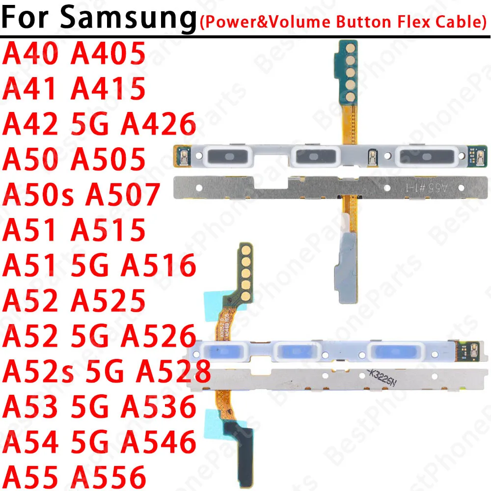 Universal Side Button Switch Volume Key Power On/Off Flex Cable Replacement Parts