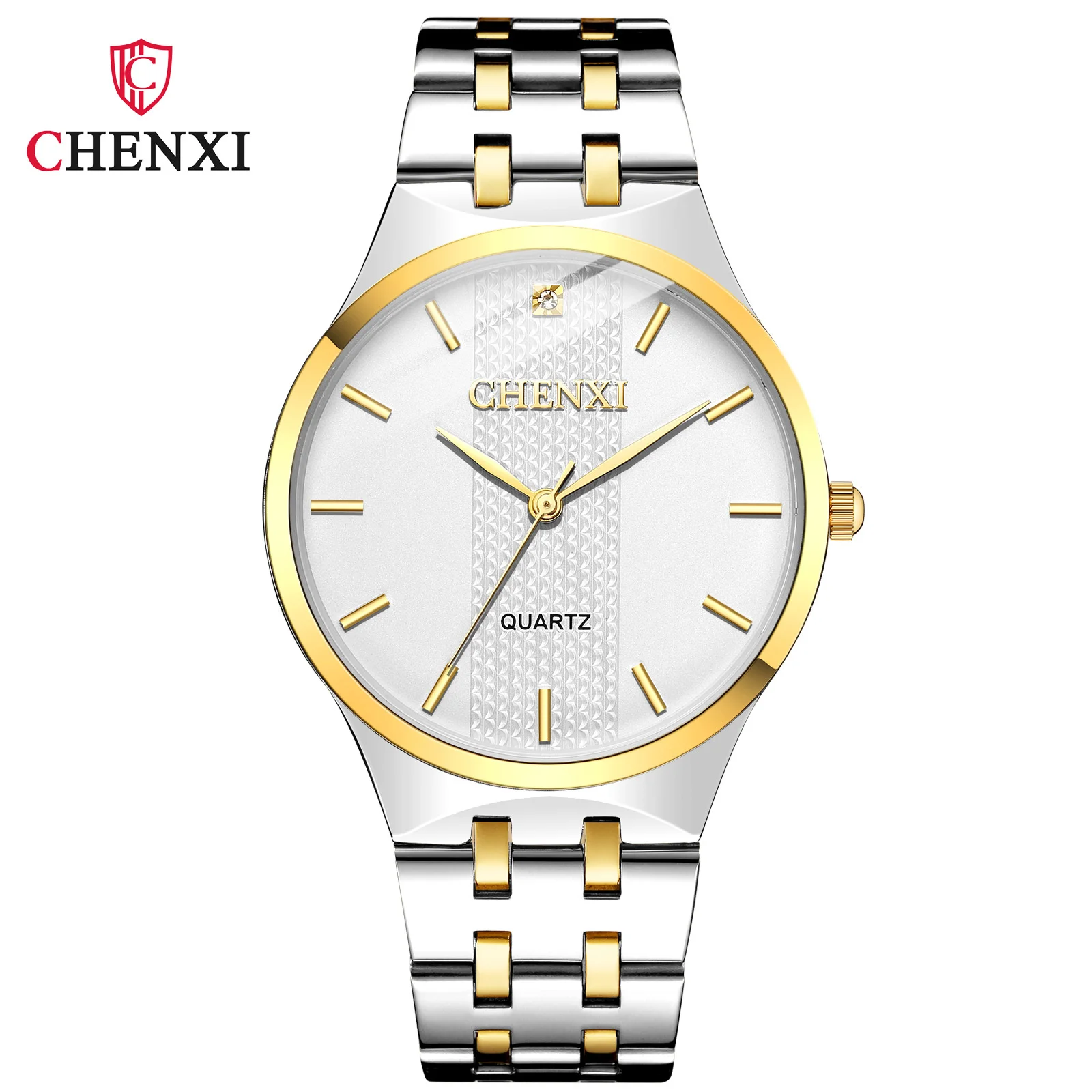 CHENXI 055B Couple Watch Business Style New Waterproof Men Women Steel Quartz Wrist Watches Gift Relogios Feminino Montres Homme