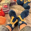 Winter Coral Velvet Socks Funny 3D Cartoon Girls Thickened Warm Socks Home -child Stockings Floor Sleeping Socks 3