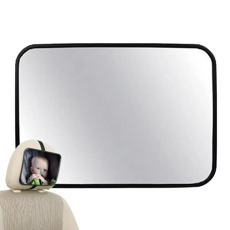 Adjustable Car Rear Seat Mirror Safety Car Baby Mirror Shatterproof Car Seat Mirrors Wide Clear View Baby Rearview Mirrors