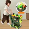 Shopping Cart Pretend Play Toy Grocery Store Pretend Play Toy Kit Stable Structure Role-Playing Games For Birthday New Year 2