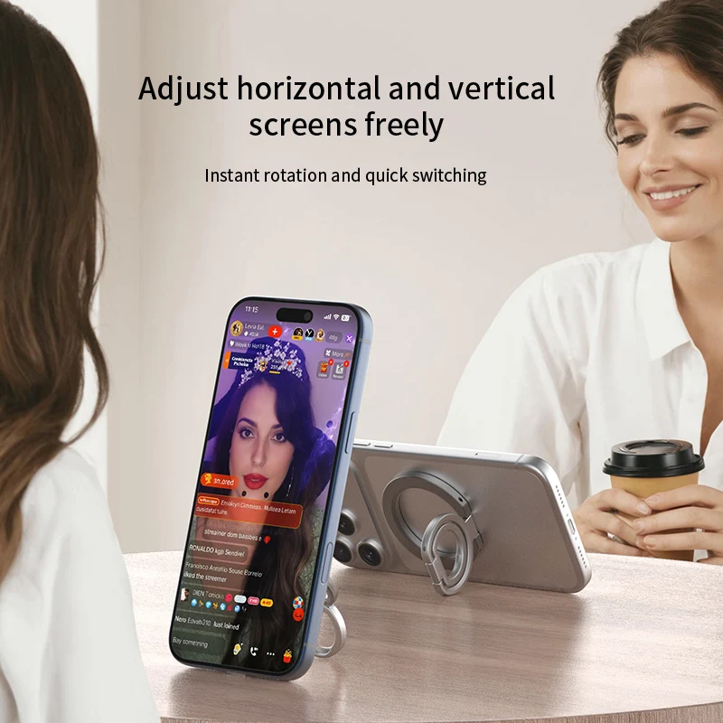 Magnetic Double-Sided Phone Stand & Ring Holder Kickstand Grip