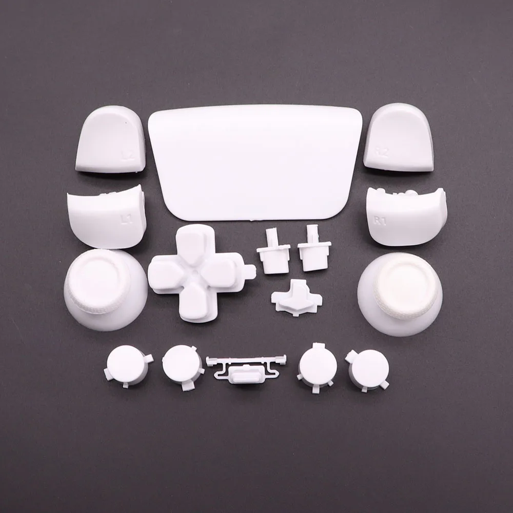 Replacement Buttons Set D-Pad L1 R1 L2 R2 Trigger Button Key Accent Ring For PS5 BDM-010 V1 Controller