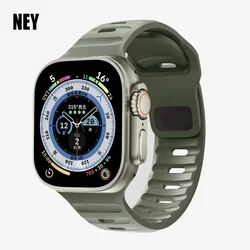 Silicone Sport Band for Apple Watch - Premium Fitness Strap Bracelet (20 olive)