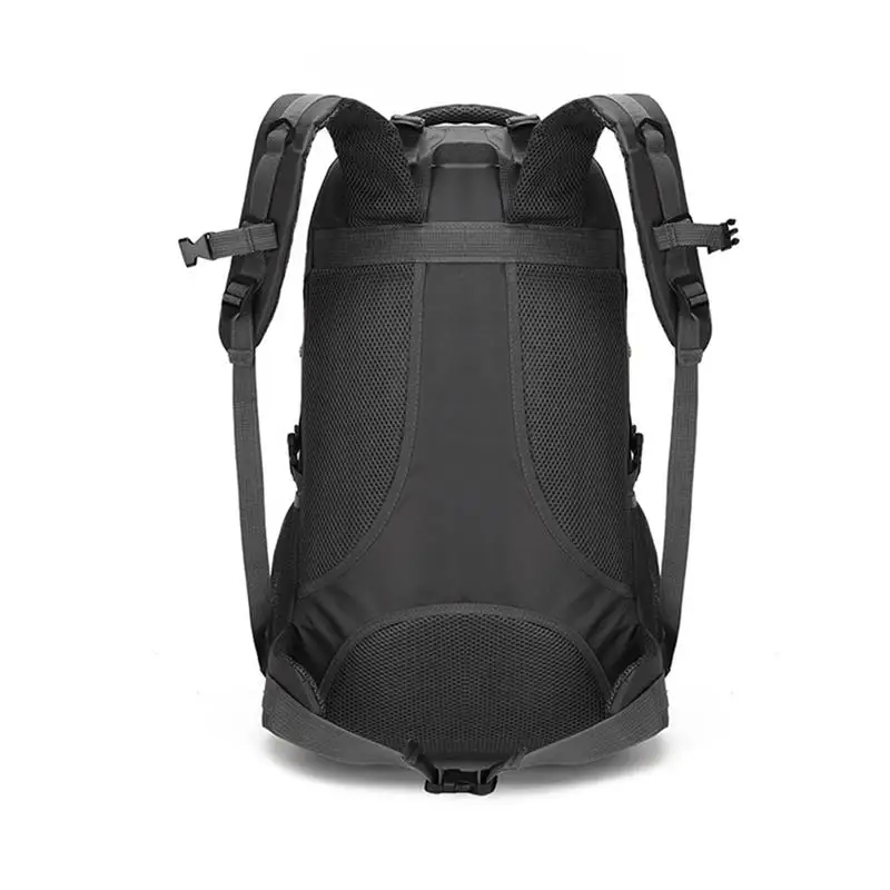 Mochila 60L con Correas Cierres de Seguridad Acampada Outdoor Backpack Negra