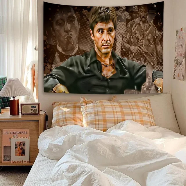 S-planchers face-Grande Tapisserie Murale Imprimée, Film Al P-Pac37, Art Science Fiction, Décoration de Chambre, Couverture pour la Maison, 1983 6