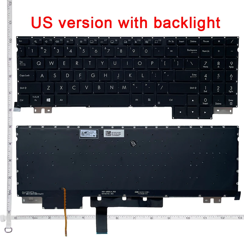 100% Nuova Tastiera Usa Per Asus Proart Studiobook 16 H5600 W5600 H7600 W7600 H5600Q H7600Z W7600H Tastiera Per Laptop Retroilluminata