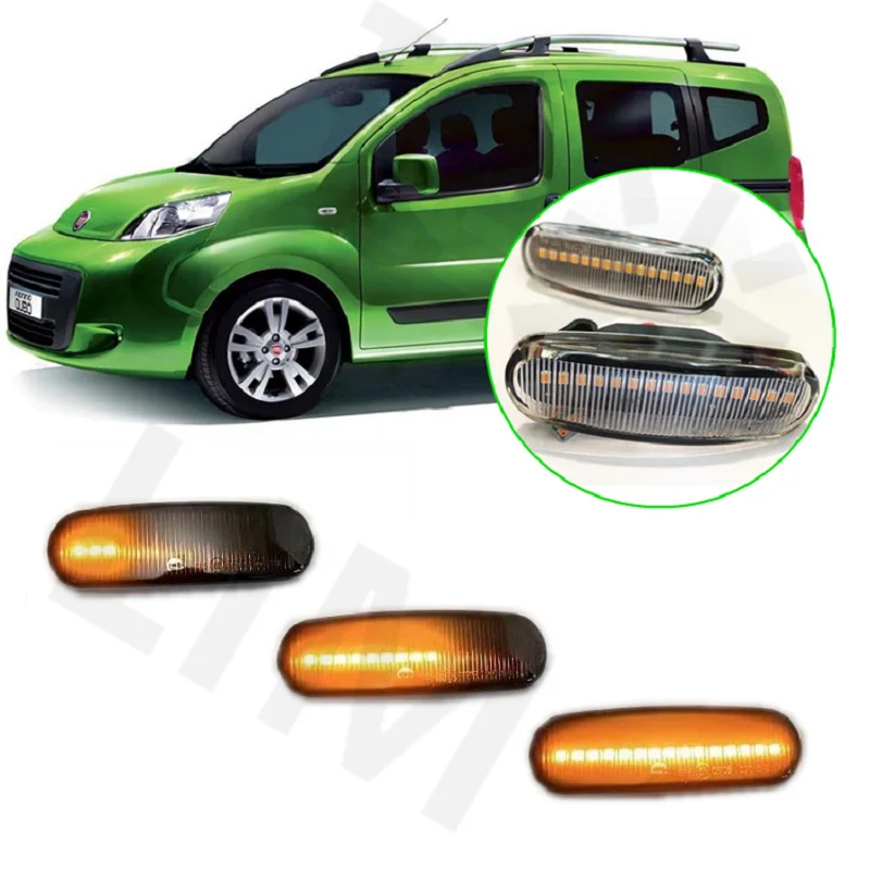 

for Fiat Qubo 225 2008 2009 2010 2011 2012 2013 2014 2015 2016 2017 2018 2019 Sequential Dynamic LED Side Marker Signal Light