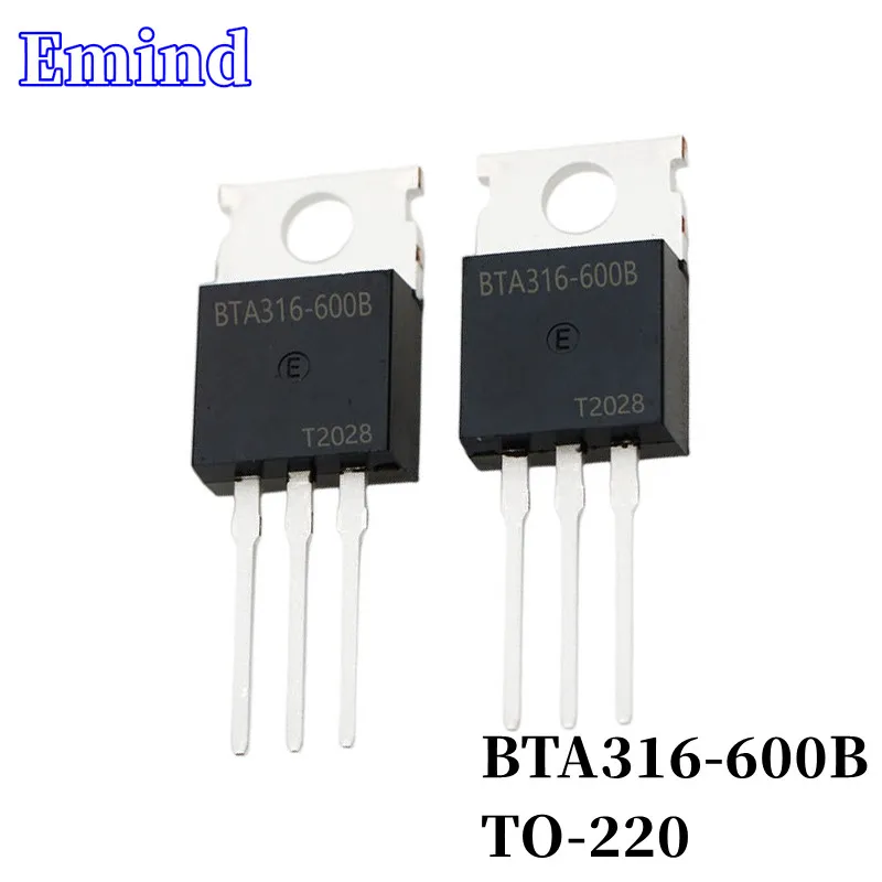 

5 шт. BTA316-600B BTA316 Тиристор TO-220 16A/600V DIP Triac большой чип