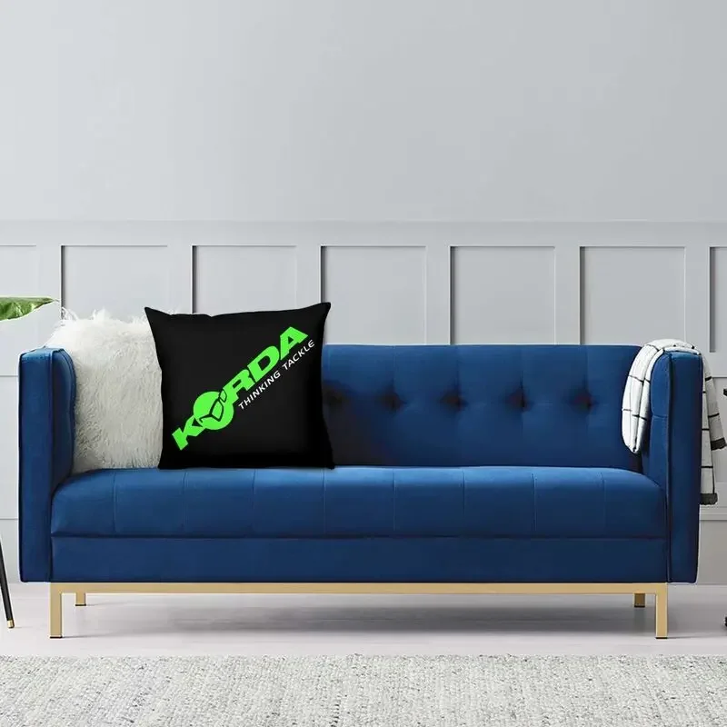 Fishing Korda Throw Pillow Cover Decoration Fish Carp Fisherman Gift Outdoor Cushions Cover Sofa Car Square Pillowcase
