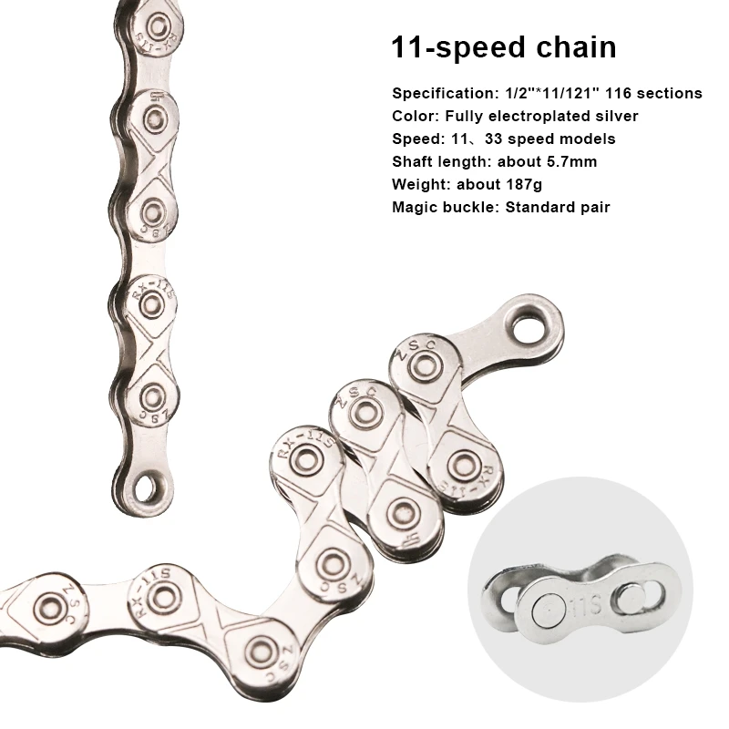 Bicycle Chain 6-12 Speed Road Mountain Bike Chain