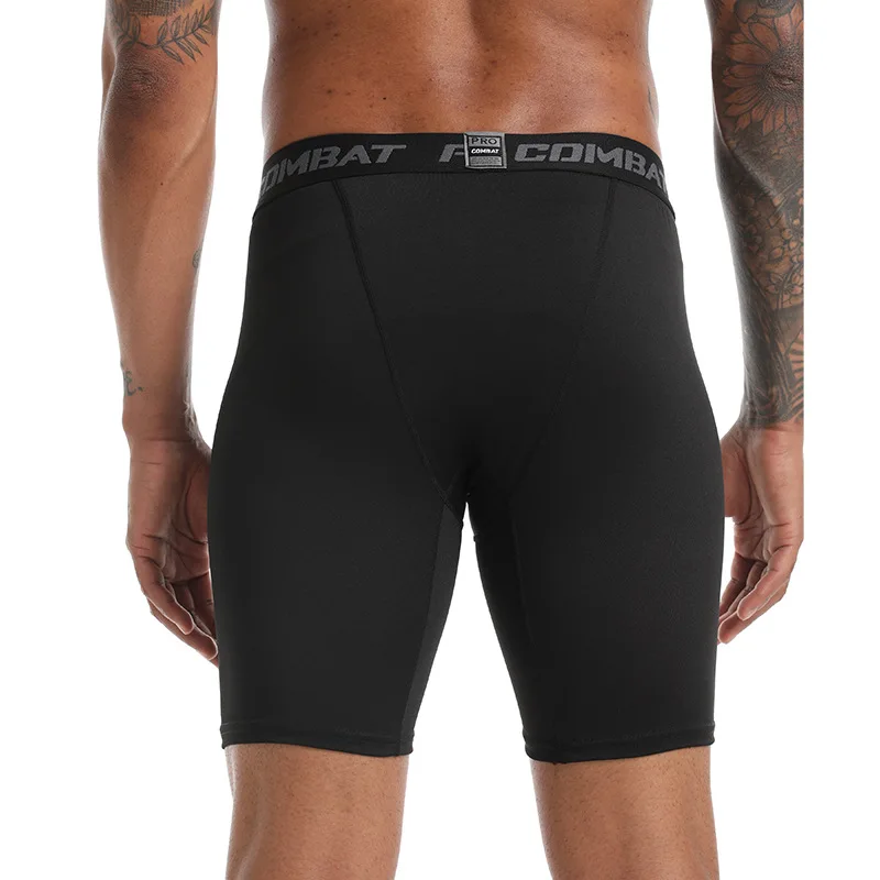 Fitness Pants Men for Summer Exercise Slim Fit Elastic Quick Drying Tight Fitting Sports Shorts