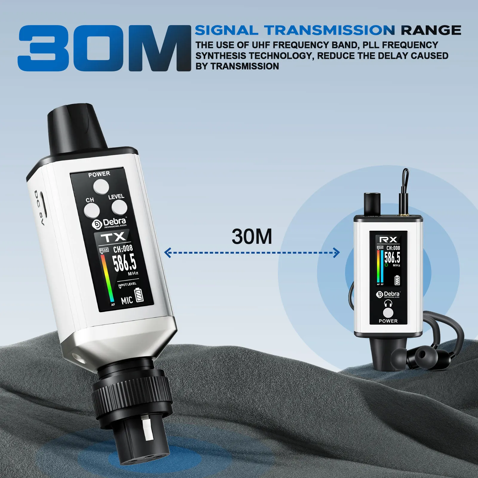 2025 NEW  Audio UHF IEM Stereo EMX-1 wireless monitoring system Rechargeable wit