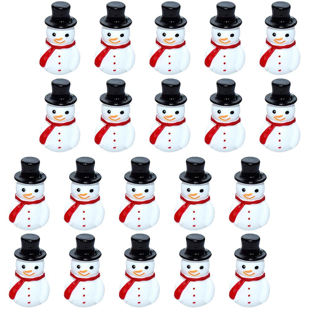

Snowman Figurine Mini Resin Christmas Statue Landscape Party Miniature Miniatures Supplies Decoration Diy Dollhouse Micro Fairy