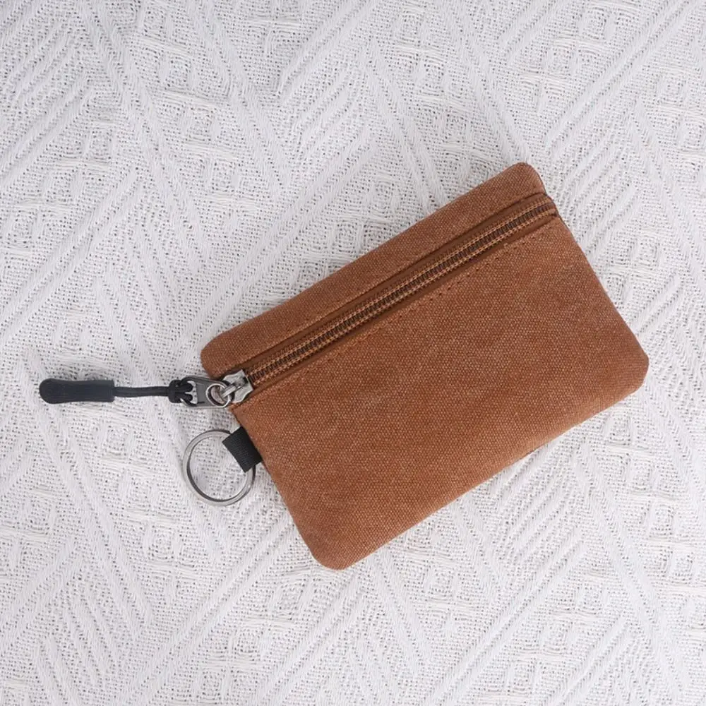 VULKIT Kleine minimalistische portemonnee voor dames en heren RFID-blokkering, muntzakje met rits en ID-venster en sleutelhanger, waterbestendige reislanyard portemonnee, Zwart, NO, Minimalistisch