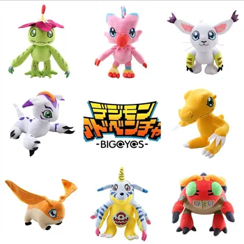 30cm Digimon Adventure Anime Plush Theater Edition Agumon Tailmon plush Collectible Model Toys Doll Boys Girls Gift 1