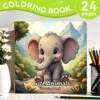 Coloring Book Featuring Plants Flowers and Cute Animals educational Graffiti Book for Adults and Teens 1