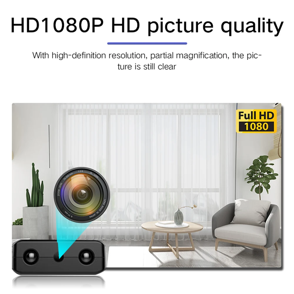 Description Picture 5 of itemFull HD 1080P Mini IP Cam XD WiFi Night Vision Camera IR-CUT Motion Detection Security Camcorder Video Recorder