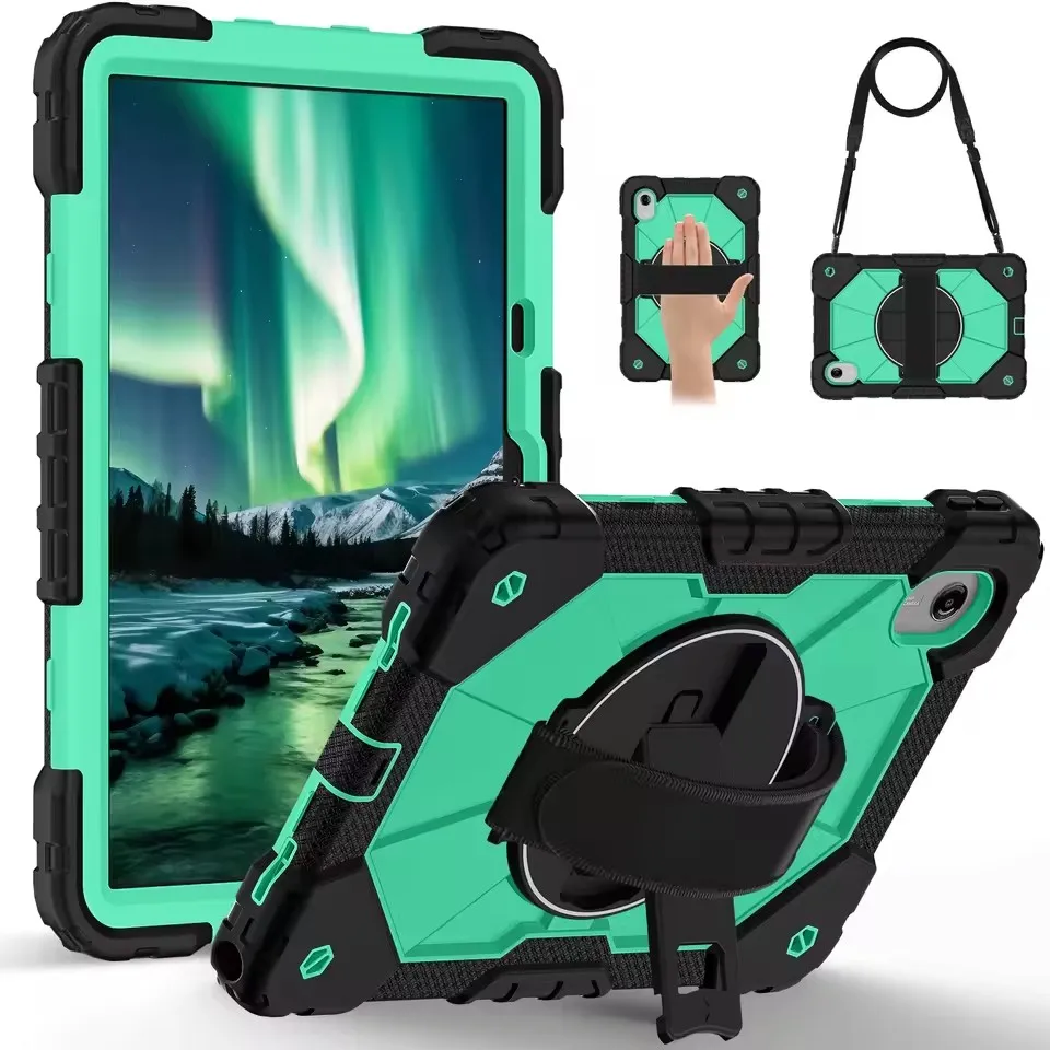 Rotating Kickstand Heavy Duty Armor Shockproof Tablet Case with Stand