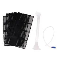 Aquarium Under Gravel Fish Tank Bottom Filtration Plate Filter System Black Without Nozzle Durable and Useful 1