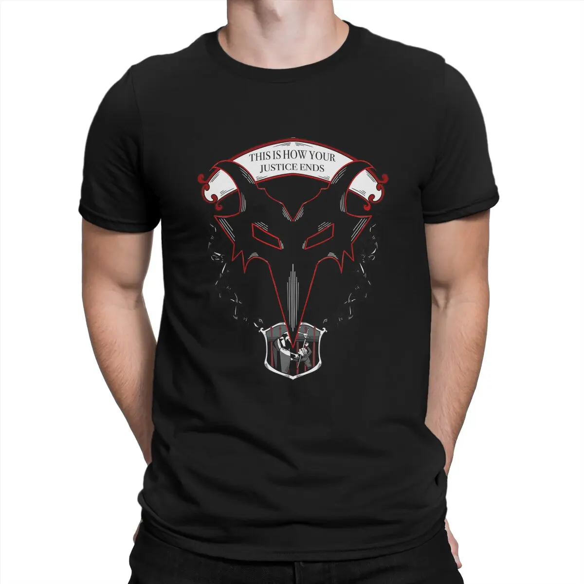 

Mask T-Shirt Men Persona 5 Vintage 100% Cotton Tee Shirt Round Collar Short Sleeve T Shirts Gift Idea Clothing