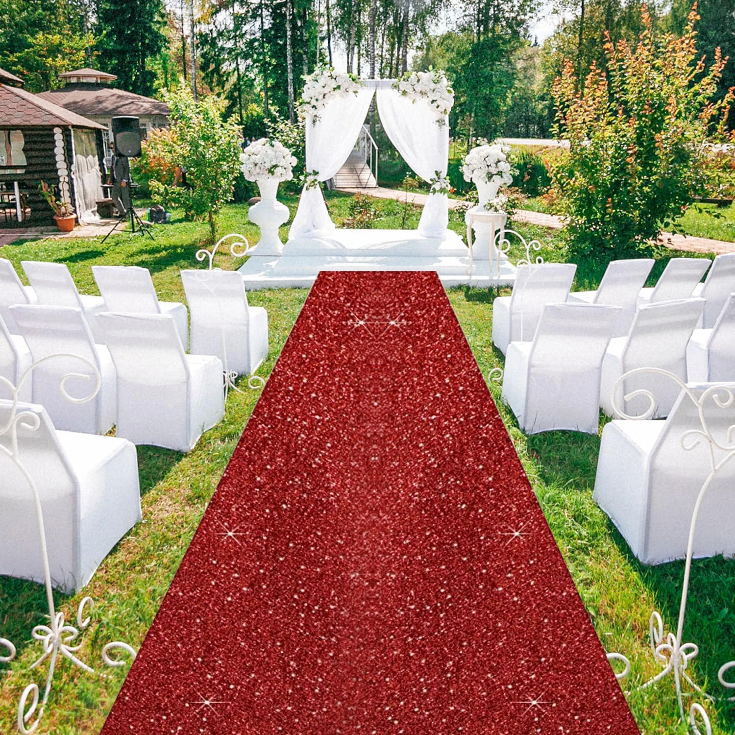 Red carpet runway carpet wedding, Christmas, Thanksgiving, Valentine's Day outdoor accessories, customized length of wedding par wedding carpet