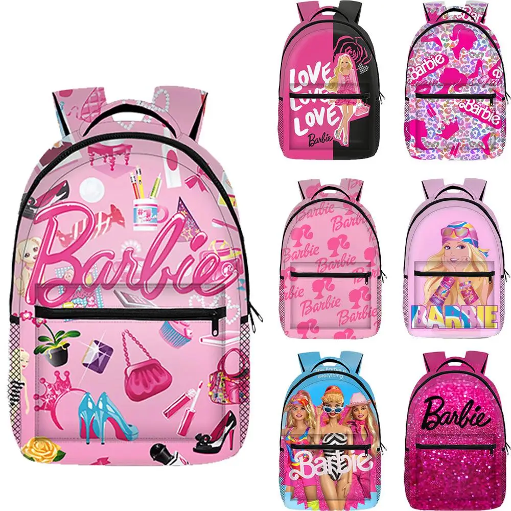 

Новые модели Барби, милые Мультяшные вместительные сумки, студенческий рюкзак, детские школьные принадлежности для мальчиков и девочек, рождественские подарки