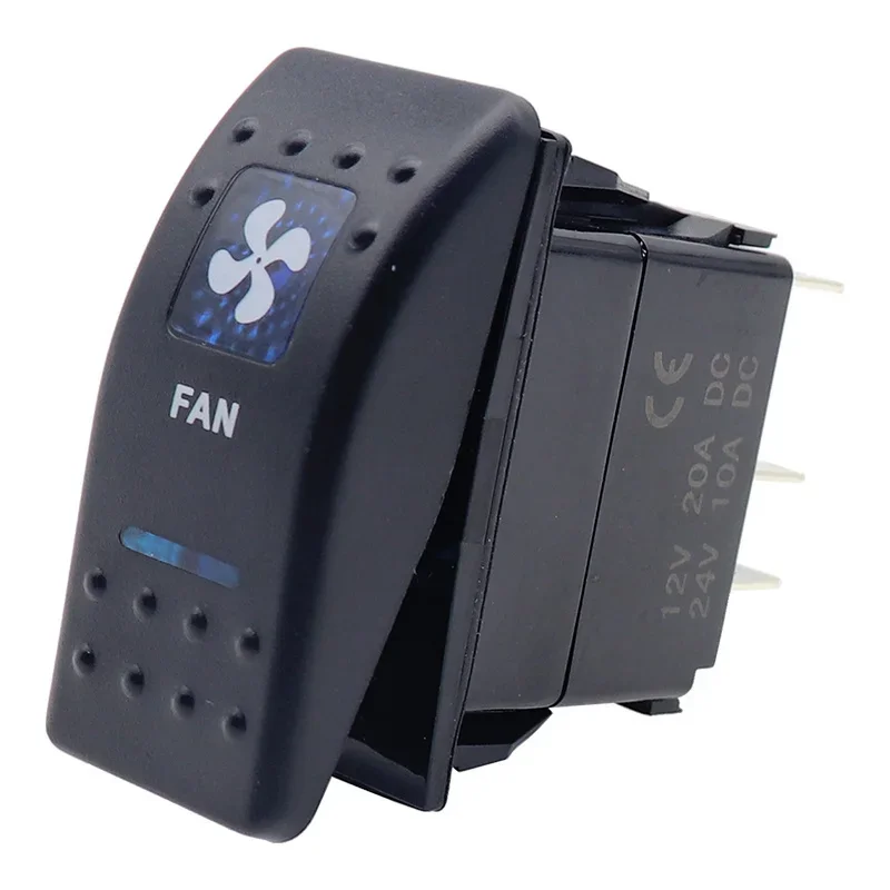 1Pc 20A Interruttore A Bilanciere Per Barca Per Auto 12V Interruttore A Levetta A Bilanciere Illuminato Impermeabile On Off 5 Pin Per Marine Atv Rzr R