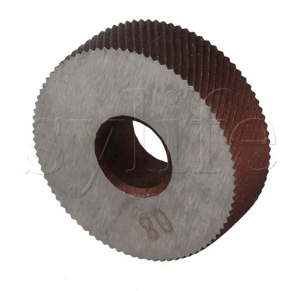2 x Durable HSS Diagonal Coarse Linear Knurl 0.8mm Pitch Single Wheel 26mm Dia