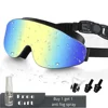 Kids Polarized Swim Goggles for Age 4-16, with antifog Spray,Nose Clip Earplug, Swimming  Wide View Anti-Fog No Leaking Glasses 3