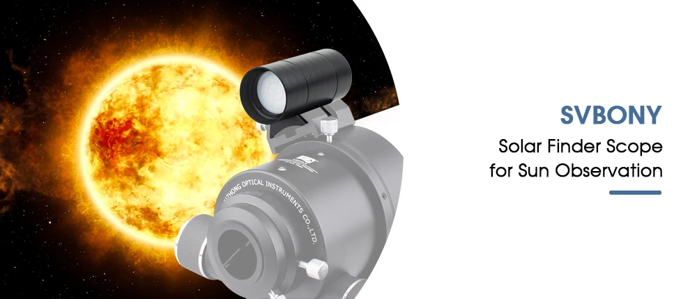 S30235d90c29f43e0b2592eb807166f59c SVBONY Solar Finder Scope For Sun Positioning Total Finderscope Eclipse& Partial Eclipse Observation for Astronomy Telescope