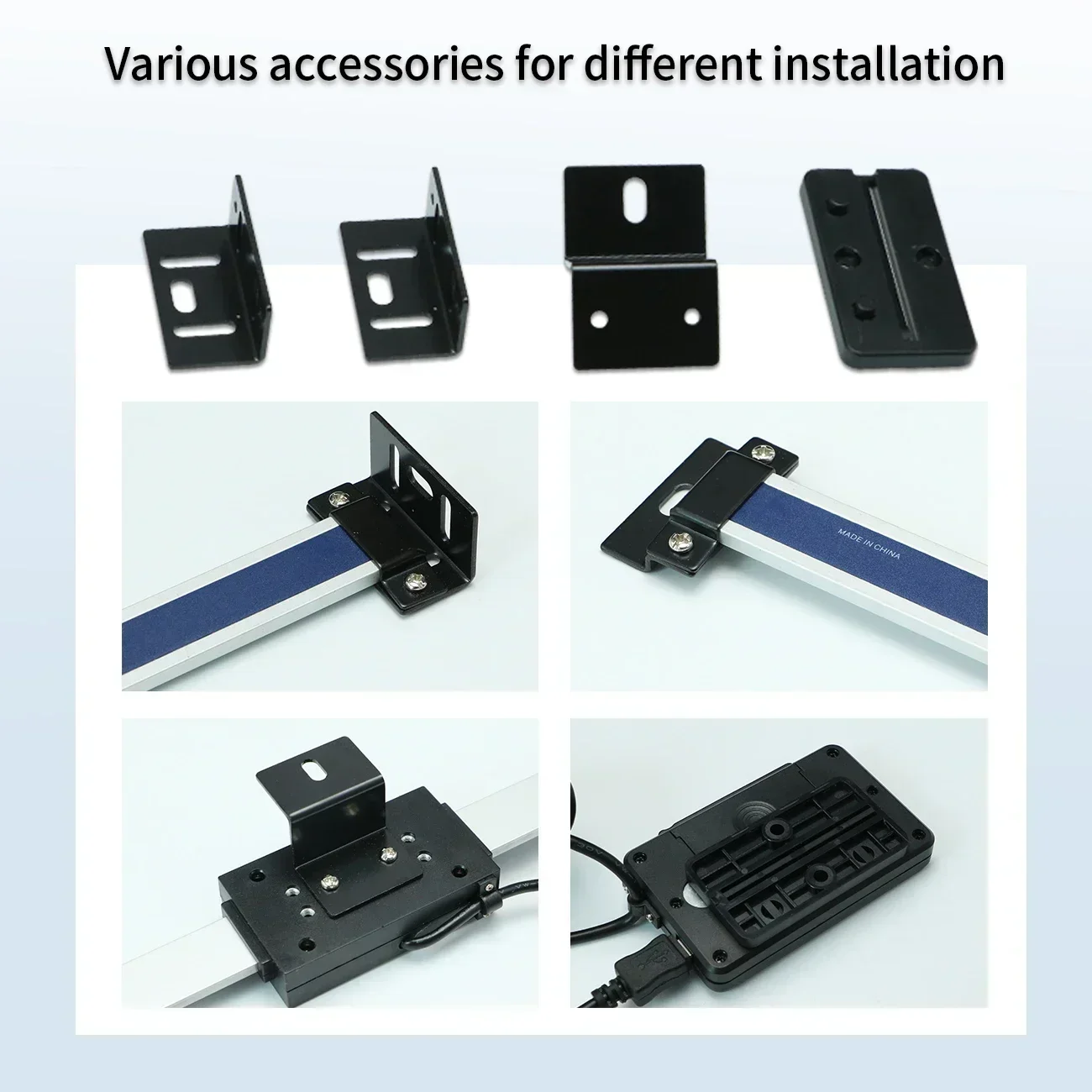 원격 디스플레이가 있는 0-150mm 디지털 선형 스케일 디지털 판독 선형 스케일 베이스가 있는 외부 디스플레이 선형 눈금자