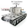 1/16 HENG LONG 7.0 Gigant Soviet KV-2 RC Tank 3949 FPV 360° Turret Barrel Recoil TH20013-SMT4 5