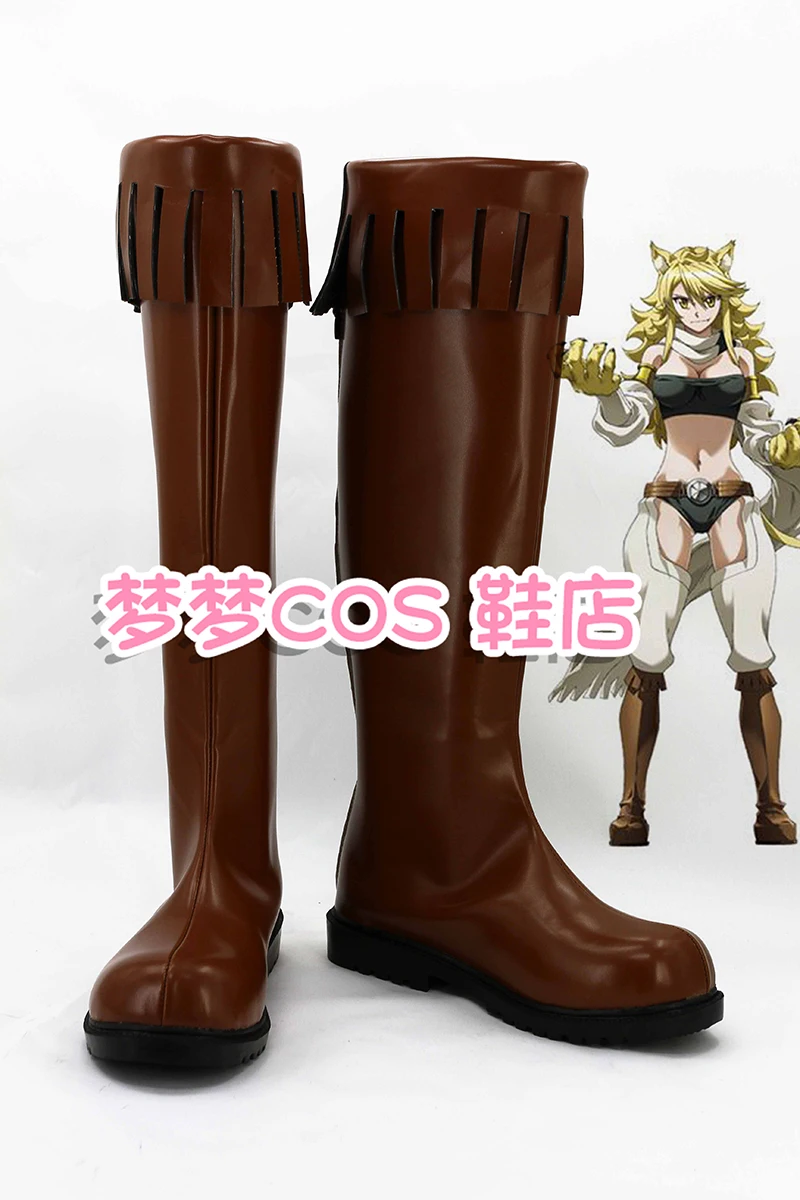 

Akame ga Kill! Leone Cosplay Shoes Boots For Halloween Christmas Festival Custom Made