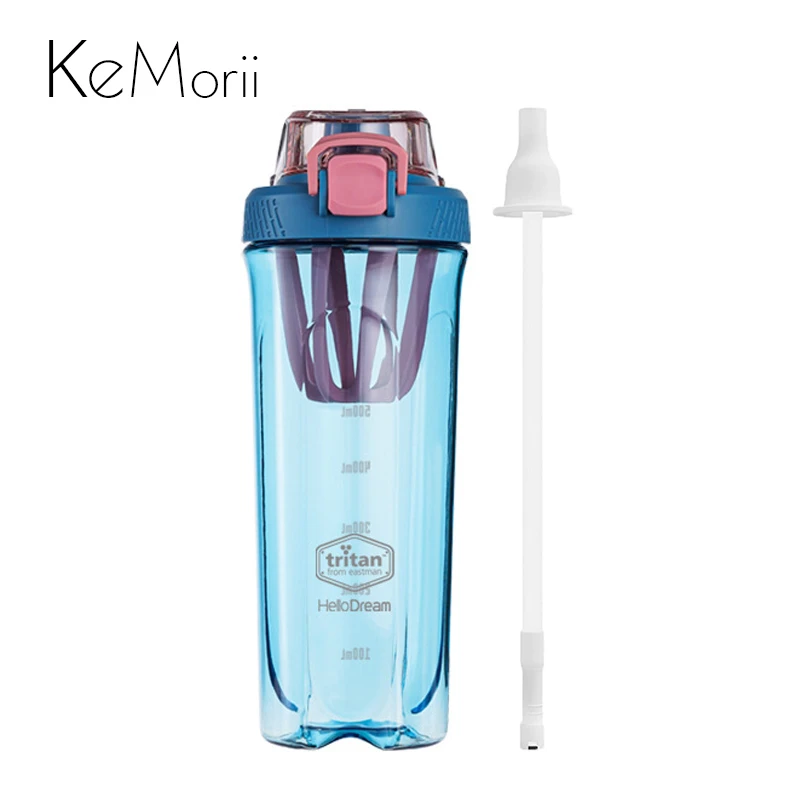 Drinkware expensive 700/1600ml Tritan Water Bottles with Straw Portable Blender Mixer Gym Shaker Sport Drinking Cup Whey Protein Shaker Bottle drinkware accessories	