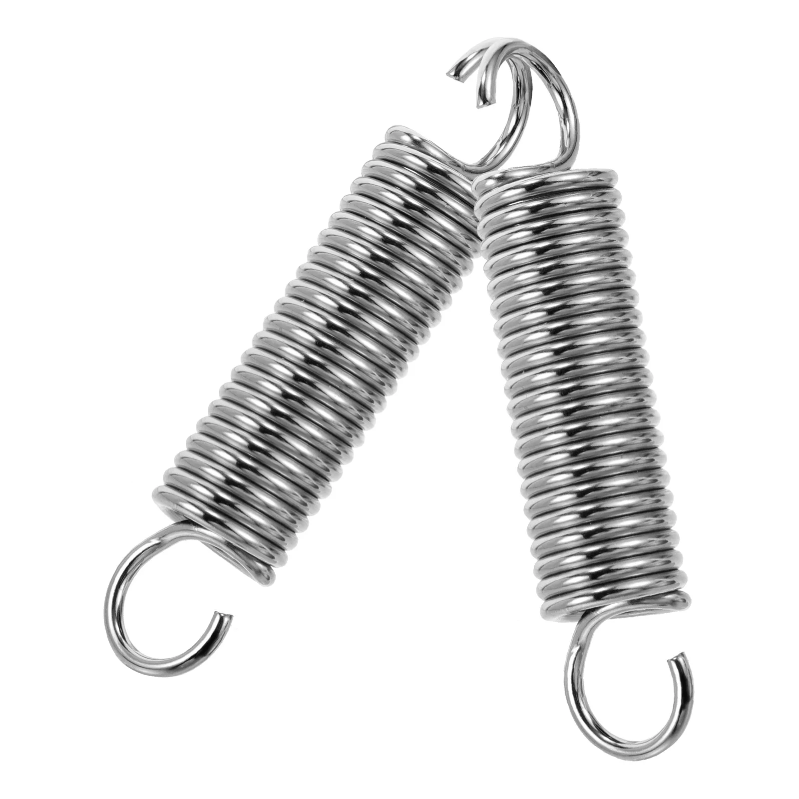 2 Pcs Heavy Hook Tension Spring Hangers Hammocks Chairs Suspension Swing Telescopic 710X150X150CM Steel